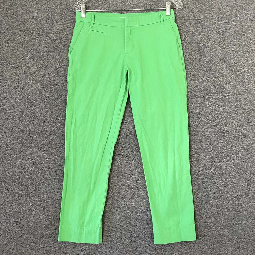 Patagonia Women's Size 4 Green Lightweight Cotton Tapered Leg Crop Chino Pants